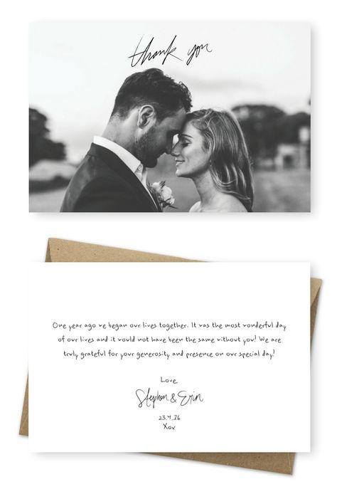 Thank You Wedding Cards Messages, Thank You Wedding Cards, Thank You Cards Wedding, Thanks Card Wedding, Wedding Thank You Cards Wording, Thank You Card Wording, Wording Ideas, Wedding Wording, Wedding Thank You Postcards