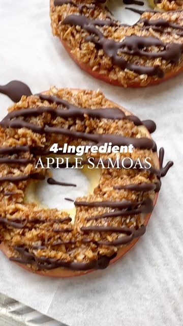 Almond Butter And Apples, Apple Samoas Slices Healthy, Apple Slice Snacks, Apple Slices Recipes Snacks, How To Make Apple Chips, Samoa Apple Slices, Apple Samoas Slices, Apple Slices Snack, Sliced Apples Recipes