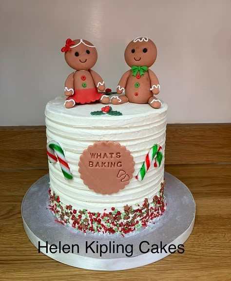 #christmasgenderrevealcake • Instagram Christmas Gender Reveal Cake, Elf Gender Reveal, Gingerbread Gender Reveal, Christmas Gender Reveal, Holiday Cake, Gender Reveal Cake, Christmas Lovers, December 19, Holiday Cakes