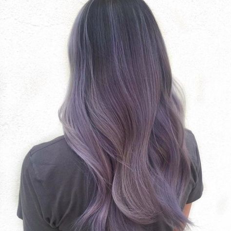 A look back at the 10 HOTTEST hair color trends of 2016.   Still obsessing over #8!! Smoky Lilac Hair, Lilac Hair Dye, Smokey Lavender, Brown Hairs, Lilac Hair Color, Blue Grey Hair, Unnatural Hair Color, Korean Hair Color, Hot Hair Colors