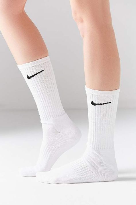 Nike Performance Cushion Crew Sock 6-Pack #Cushion#Performance#Nike Nike Socks Outfit, White Nike Socks, Volleyball Socks, Nike Crew Socks, Nike Elite Socks, Nike Slides, Sock Outfits, Shoes World, Nike Socks