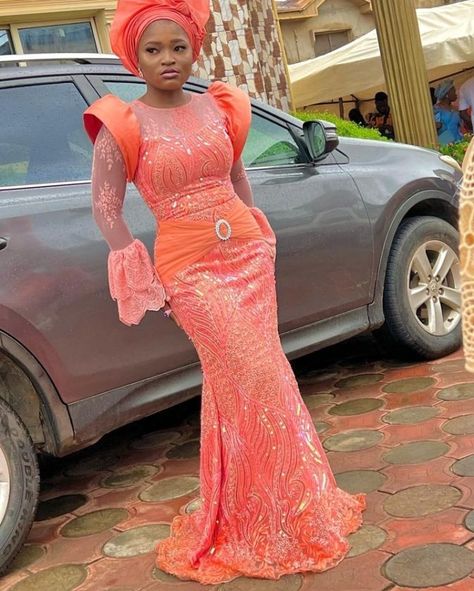 Exclusive and Best Owambe Styles 2023 for Lace. Latest Lace Gown Styles Aso Ebi 2023, Lace Skirt And Blouse Styles For Owambe, Ashoebi Gowns Lace Styles 2023, Latest Styles For Lace Gown Asoebi 2024, Aso Ebi Lace Styles 2023, Skirt And Blouse Lace Nigeria Latest, Cord Lace Gown Styles Aso Ebi, Owambe Lace Styles, Cord Lace Gown Styles