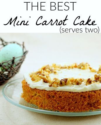 Carrot Cake For Two Recipe, Personal Carrot Cake, Carrot Cake For 2, Mini Carrot Cake Recipe, Small Batch Carrot Cake, Carrot Cake For Two, Small Carrot Cake, Carrot Cake From Scratch, Cake Loaves