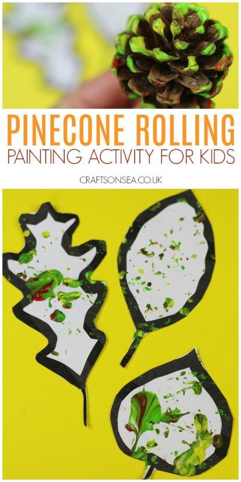 pinecone crafts for kids painting activity #autumn #fallcrafts #pinecones #preschool #printables Pinecone Crafts For Kids, Forest Activities, Kids Painting Activities, Curriculum Themes, Pinecone Crafts, Art Activities For Toddlers, Tree Study, Cottage Crafts, Kids Painting