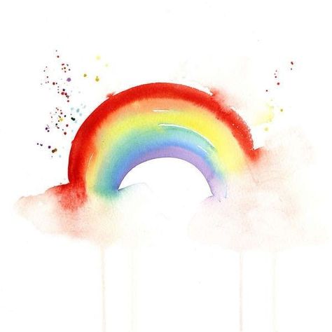 Digital Art Programs, Rainbow Drawing, Watercolour Ideas, Somewhere Over The Rainbow, Rainbow Painting, Rainbow Aesthetic, Watercolor Rainbow, Rainbow Wallpaper, Rainbow Art