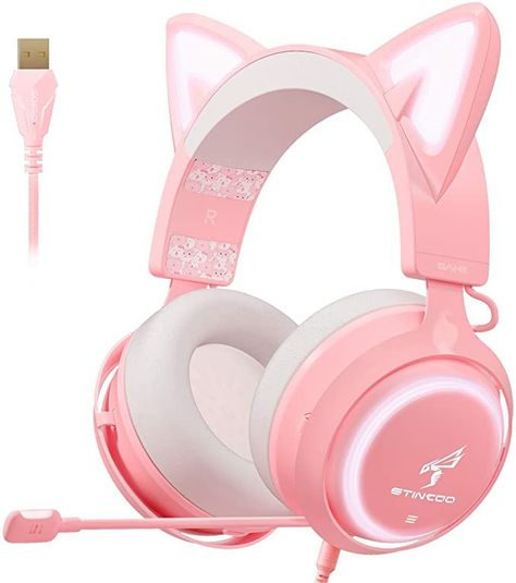 Mode Monochrome, Cat Ear Headset, Cat Headphones, Headset Microphone, Cute Headphones, Mom Video, Wireless Gaming Headset, Color Magic, Gaming Headphones