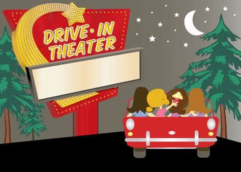 1000+ images about Drive In Movie Party on Pinterest | Movie reels ... Drive In Theater Party, Retro Drive In Movie Party, Drive In Movie Party, Drive In Movie Theater Aesthetic, Vintage Drive In Movie, Movie Clipart, Movie Theme Birthday Party, 50s Theme, Movie Wedding