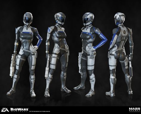 ArtStation - Cora, herbert lowis Cora Harper, Andromeda Mass Effect, Female Template, Mass Effect Games, Mass Effect Andromeda, Space Suits, Mass Effect Universe, Mass Effect Art, Sci-fi Armor