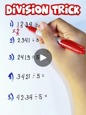 DIVISION TRICK‼️ | DIVISION TRICK‼️ #math #mathteachergon #mathtricks #mathtutorials | By Math Tutorials Division Tricks, Trick Math, Mental Math Tricks, Math Hacks, Prime Factorization, Math Symbols, Long Division, Math Division, Math Tutorials