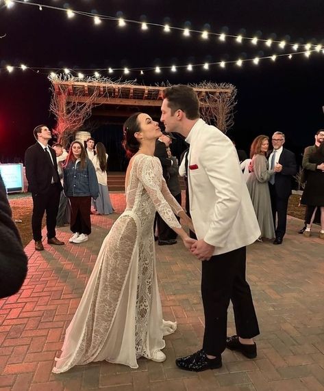 John Vaughn, Fairytale Couple, Weddind Dress, Vanessa Merrell, Bride Groom Dancing, Merrell Twins, White Bridal Dresses, Bow Wedding Dress, Bow Wedding