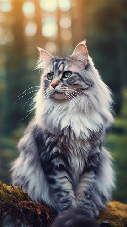 Norwegian Forest Cat vs Siamese Cat Breed: A Comparative Dive into Siamese and Norwegian Forest Cat Breed Forest Norwegian Cat, Majestic Cats, Norwegian Forest Kittens, Norwegian Forest Cat White, Grey Norwegian Forest Cat, Norway Forest Cat, Norweigen Forest Cat Kittens, Beautiful Cat Breeds, British Shorthair Cats