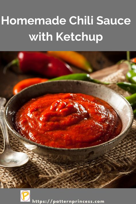 Heinz Chili Sauce Recipe, Homemade Chili Sauce, Heinz Chili Sauce, Homemade Chili Recipe, Homemade Chilli, Chili Sauce Recipe, Ketchup Recipe, Yum Recipes, Easy Chili