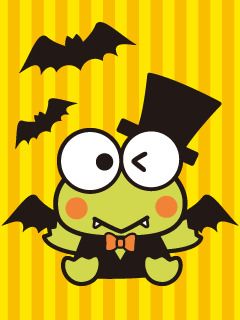 Keroppi Halloween Wallpaper, Keroppi Halloween Pfp, Sanrio Characters Keroppi, Kerropi Halloween, Keroppi Halloween, Cartoon Frogs, Sanrio Halloween, Moldes Halloween, Hello Kitty Bedroom