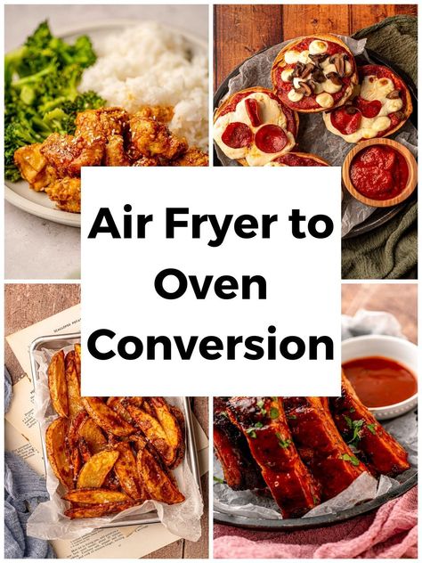 Air Fryer To Oven Conversion, Air Fryer Orange Chicken Recipe, Air Fryer Orange Chicken, Convection Oven Recipes, Baking Conversions, Meat Casserole, Convection Toaster Oven, Air Fryer Cooking Times, Air Fryer Oven Recipes