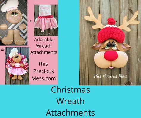 No Sew Wreath Attachments Diy, Cupcake Wreath, Cowboys Wreath, Easter Swags, Rainbow Wreath, Birthday Wreath, Wreath Attachments, Candy Wreath, Fall Swags