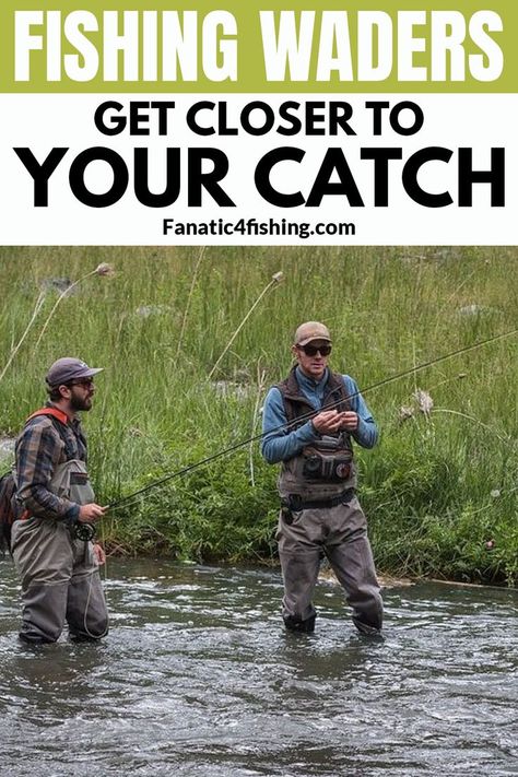 Not all fishing waders are created equally. We will take a look at these different types and designs, when you should use waders, and more. Fish Information, Fishing Boots, Fishing Clothing, Fishing Waders, Mens Fishing Shirts, Fishing Hat, Ice Fishing, Fishing Outfits, Fishing Shirts