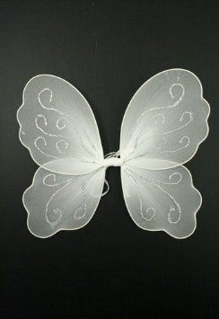 Child's White Fairy Wings: Amazon.co.uk: Toys & Games Fairy Wings Party, Tooth Halloween Costume, Small Fairy Wings, White Fairy Wings, Wings Party, Fairy Wings Costume, Butterfly Fairy Wings, Ben And Holly, Girls Fancy Dress