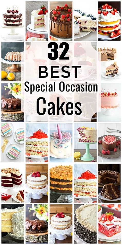 Special Occasion Cakes Ideas, Moist Cake Recipes Homemade, Birthday Cakes For Adults, Holiday Cake Recipes, Lemon Meringue Cake, Boozy Treats, Cake Flavours, Mini Chocolate Cake, Baking Contest