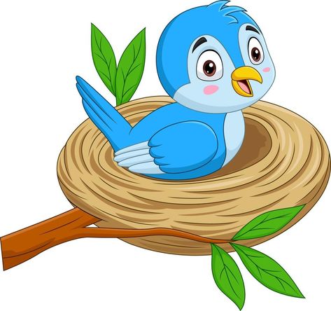 Diagram Of A Flower, Bird Sitting, Wild Animals Pictures, Bird Clipart, Cartoon Birds, Free Cartoons, Cute Cartoon Animals, Bird Pictures, Cartoon Background