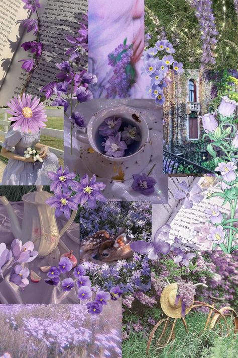 Landing | Cottagecore // Purple Aesthetic Purple Boho Aesthetic, Fantasy Cottage Aesthetic, Purple Spring Aesthetic, Lavender Academia Aesthetic, Purple Cottagecore Aesthetic, Cottagecore Aesthetic Purple, Purple Cottagecore Wallpaper, Purple Fairycore Aesthetic, Fairy Room Aesthetic