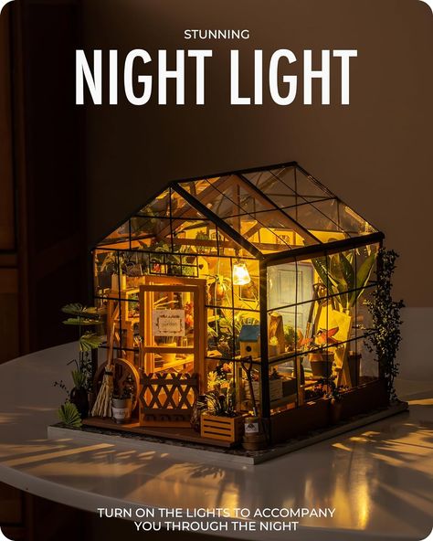 ≈ $39.99 You can click the link above（amzn.to） to purchase on Amazon. Diy Mini Greenhouse, Miniature Greenhouse, Tiny House Kits, Wooden Room, Halloween Christmas Decorations, Greenhouse Kit, Garden Crafts Diy, Mini Greenhouse, Doll House Crafts