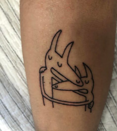 Carseatheadrest Tattoo, Car Seat Headrest Tattoo, Weezer Tattoo, Slowdive Tattoo, Silly Tattoos, Radiohead Tattoo, Rockstar Tattoo, Emo Tattoos, Stick Poke Tattoo