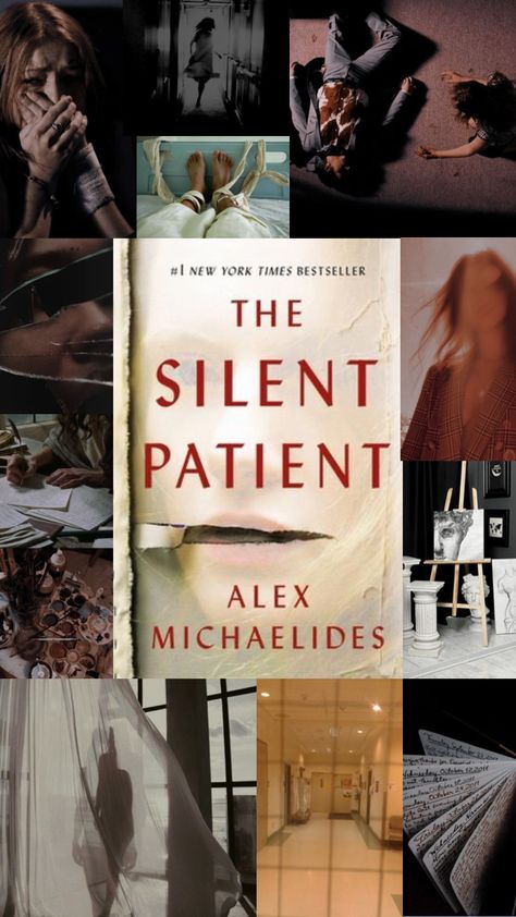 Silent Patient Fanart, Alcestis Painting The Silent Patient, The Silent Patient Fanart, Tbr Aesthetic, Book Reels, The Silent Patient, Books Collage, Books Notes, Reading Inspiration