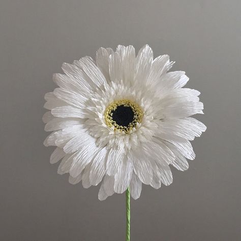 Crepe Paper Gerber Daisy, Single Stem - Wedding Flowers - Home/Office Decor - Florist Supply - Paper Flowers Fruit Bouquet Diy, Paper Lily, Fruit Bouquet, Crepe Paper Flower, Paper Peony, Săpunuri Handmade, Gerber Daisy, Paper Magic, Paper Flower Crafts