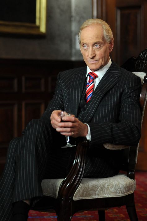 Charles Dance, in this classically elegant pinstriped ensemble.  The Whipped Cat Bespoke Tailors make Savile Row Quality Bespoke Suits for personal and corporate clients throughout the UK. Contact us now to book a consultation with one of our Travelling Tailors. Please call: 01728 726545 or email: enquiries@thewhippedcat.com Savile Row Suits, Savile Row Tailoring, Classic Life, Charles Dance, Bespoke Suits, British Gentleman, Classic Menswear, Mens Fashion Classic, Bespoke Suit