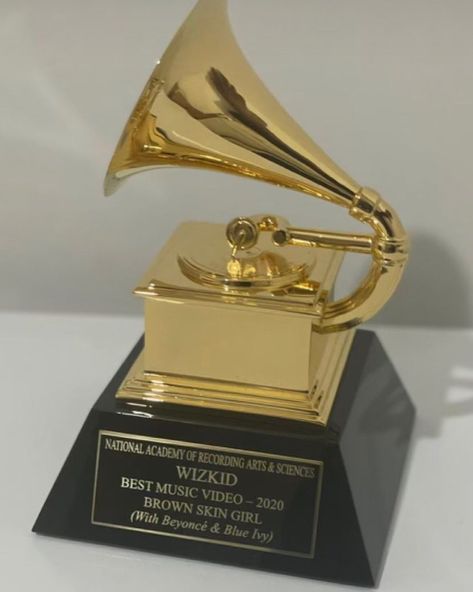 Music/Artists/Actors Grammy Trophy, Singer Life, Singer Aesthetic, Apple Gifts, Award Plaque, Recognition Awards, R&b Music, Music Career, Awards Trophy