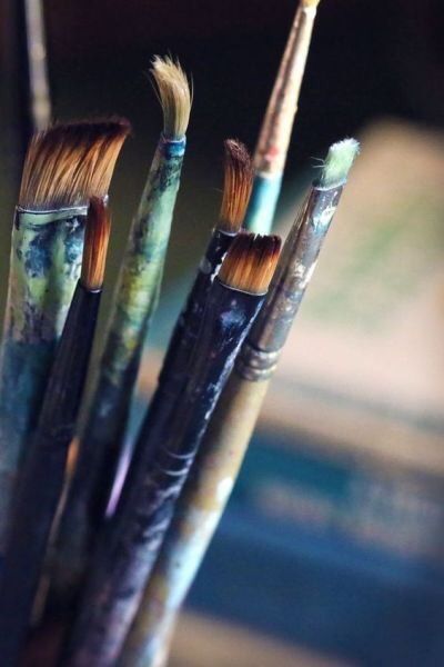 A Girl Inspired Artist Aesthetic, My Art Studio, Artist Life, Art Brushes, Mixed Media Artists, Art Tools, Art Aesthetic, Vincent Van Gogh, Art Studios