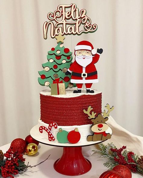 Jesus Birthday Party, Christmas Holiday Cake, Christmas Cake Designs, Jesus Birthday, Christmas Cake Decorations, Ramadan Crafts, Cake Makers, Special Cake, Banana Cake