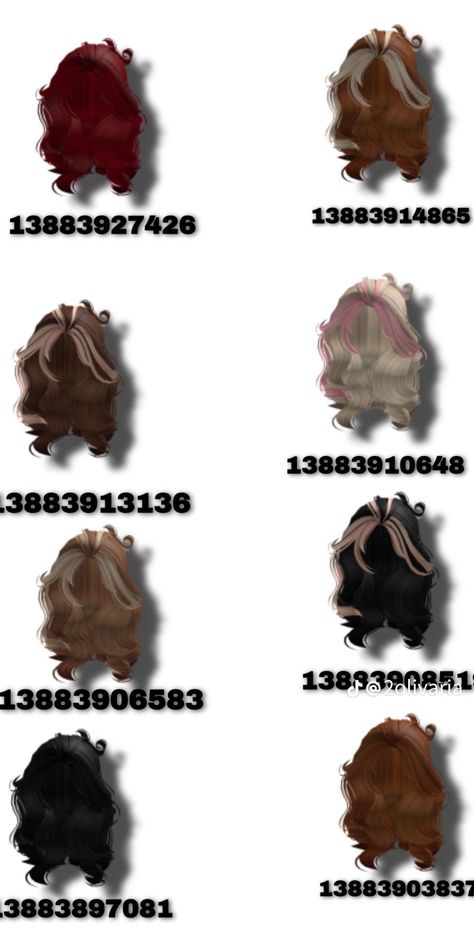 Ginger And Blonde Hair Codes, Roblox Id For Hair, Grunge Codes Berry Ave, Roblox Robe Outfit Codes, Bloxburg Outfit Codes Grunge, Berry Avenue Two Tone Hair Codes, Roblox Bra Codes, Codes For Brown Hair, Bloxburg Hair Codes Ginger