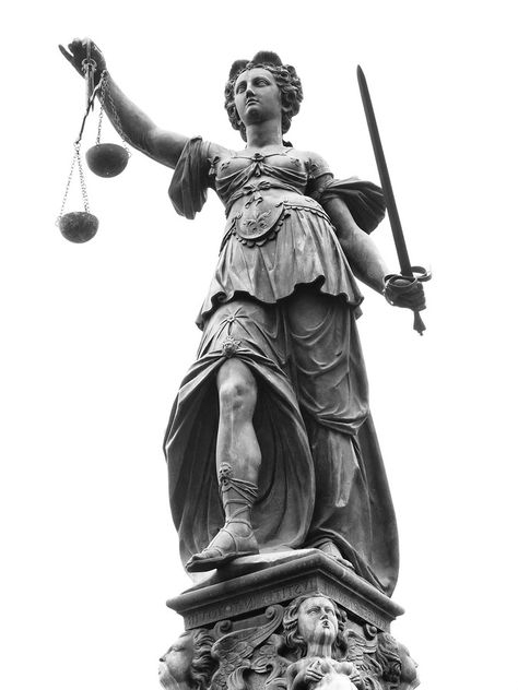 Justice Lady, Lady Justice Statue, Justice Tattoo, Justice Statue, Goddess Of Justice, Statue Tattoo, Lady Justice, Greek Tattoos, Greek Goddess