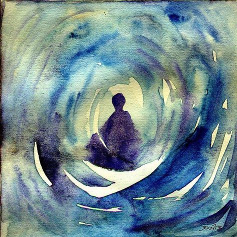 Meditation Art Print featuring the painting Meditation by TS Manhotra Contemplative Art, Art For Parents, Sufi Aesthetic, Meditation Painting, Meditation Artwork, Soul Painting, Abstract People, Spiritual Paintings, Art Buddha