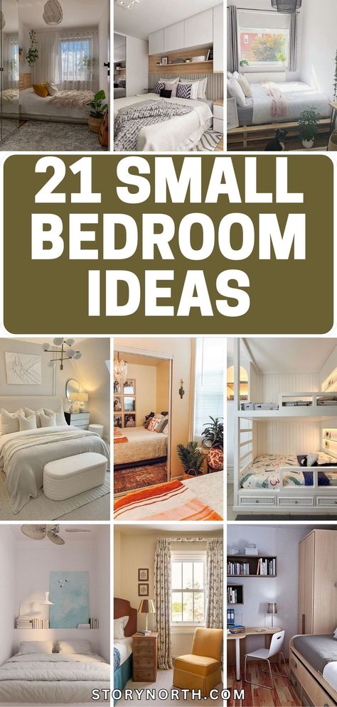 Save this pin for creative and practical small bedroom ideas that will elevate your space with style! Discover innovative solutions and design inspiration to make the most out of your bedroom. #SmallBedroomDecor #HomeDecorationIdeas #InteriorDesignTips Practical Bedroom Decor, How To Make Your Small Room Aesthetic, Interesting Bedroom Ideas, Girls Small Bedroom Ideas Space Saving, How To Make The Most Of A Small Bedroom, Bedroom Before And After, Teen Small Bedroom Ideas, Small Adult Bedroom, Small Bedroom Ideas Layout