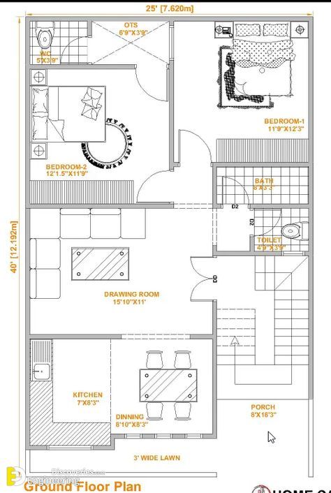 24x40 Floor Plans Layout, 24×40 House Plans, Modern House Design Layout, 25x40 House Plans 2bhk, 24x40 House Plans, Simple Modern House Design, House Design Layout, 70 House, Queen Anne House Plans