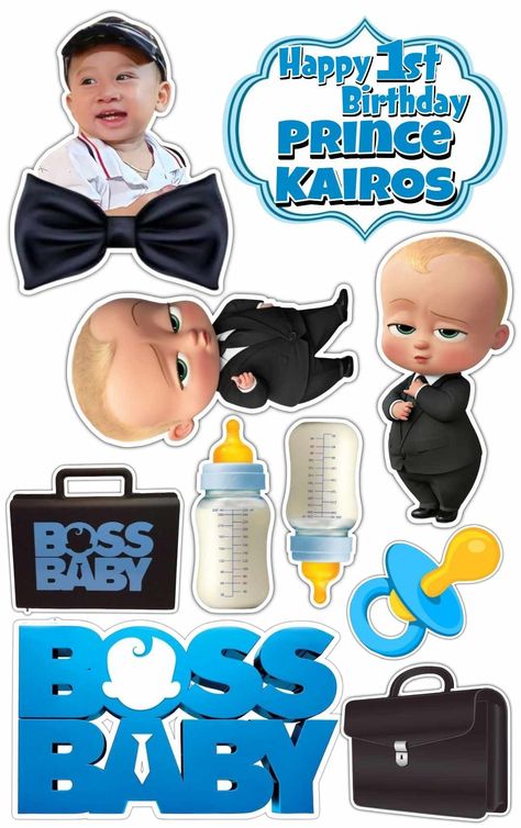 Boss Baby Cake Topper Printable, Boss Baby Topper, Boss Baby Cake Topper, Crown Clip Art, Baby Shower Images, Shower Images, Baby Boss, Icing Cake, Baby Cake Topper