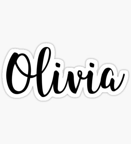 Nursery Ideas Woodland, Christmas Hand Lettering, Olivia Name, Boho Nursery Ideas, Typography Christmas, Name Typography, Crayon Crafts, Shop Sticker