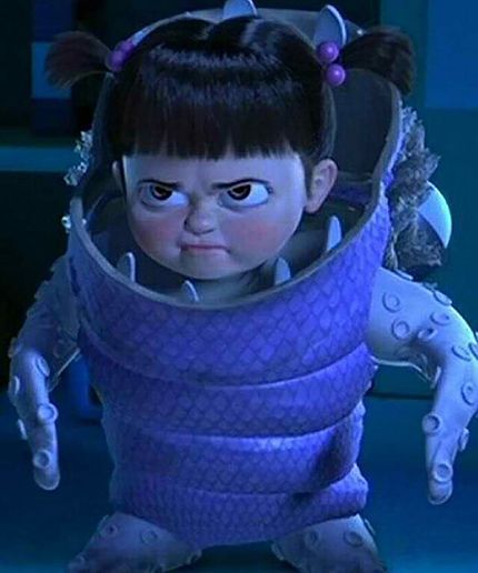 The Real Life Little Girl From Monsters, Inc. Is All Grown Up & Kind Of Awesome #refinery29 Bu Monsters Inc, Monsters Inc Girl, Boo From Monsters Inc, Buu Monster Inc, Sully Monsters Inc, Monsters Inc Boo, Monster Inc, Photo Album Design, Cute Bunny Cartoon