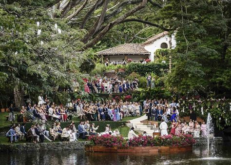 The Best Destination Weddings in Vogue | Gabriella Campagna and Mario Milana's Wedding in Cali, Colombia | Photography: Hannah Thomson Colombian Wedding, Stone Fox Bride, Vogue Photo, Vogue Wedding, Luisa Beccaria, Cali Colombia, Tropical Beaches, Ceremony Programs, Tropical Wedding