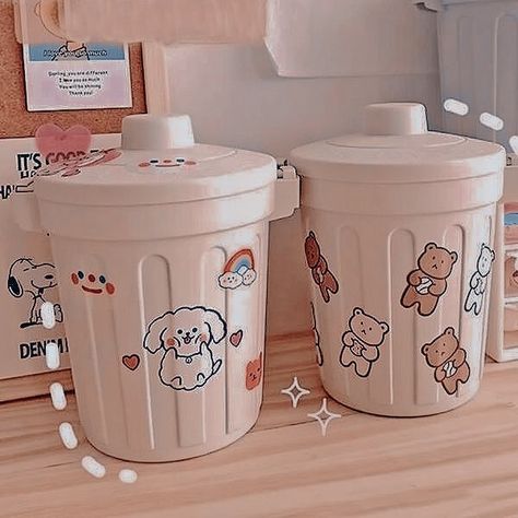 Tempat Sampah Aesthetic, Aesthetic Trash Can, Peach Blueberry, Bday Wishlist, Trash Bin, Trash Bins, 10th Birthday, Blueberries, Peaches