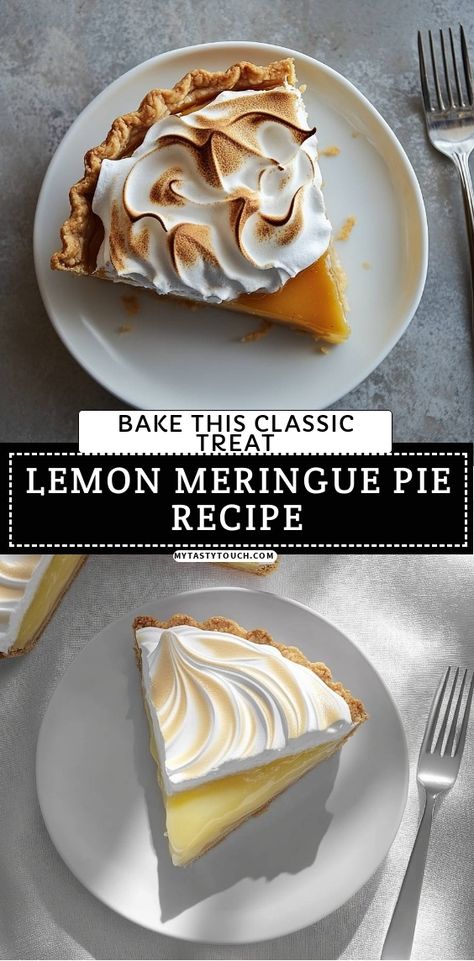 I absolutely love baking this classic Lemon Meringue Pie! The combination of tangy lemon filling and fluffy meringue is simply irresistible. Follow my easy steps to create this delicious treat that will impress your friends and family. Classic Lemon Meringue Pie, Lemon Pie Filling Desserts, Lemon Meringue Pie Recipe Easy, Pie Filling Desserts, Fluffy Meringue, Lemon Meringue Pie Easy, Lemon Meringue Pie Recipe, Lemon Meringue Tart, Lemon Pie Filling