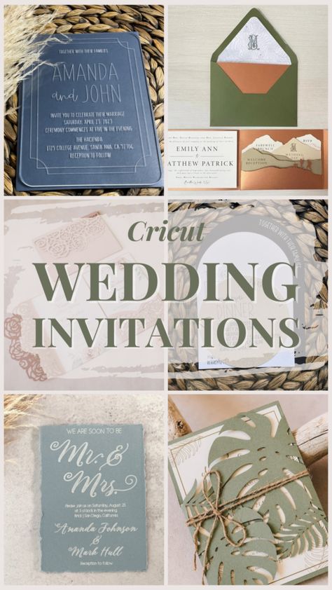 Circuit Invitations, Cricut Save The Date Cards, Wedding Invites With Cricut, Wedding Stationery Cricut, Cricut Embossed Wedding Invitations, Wedding Invitations Using Cricut, Cheap Invitations Wedding, Addressing Wedding Invitations Cricut, Fall Wedding Invitations Diy Cricut