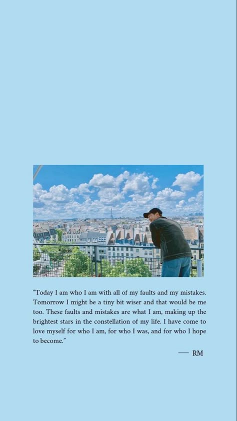 Still Life Rm Lyrics, Rm Quotes Wallpaper, Namjoon Quotes Wallpaper, Rm Aesthetic Wallpaper, Namjoon Quotes, Rm Blue, Blue Sky Quotes, Rm Quotes, Bts Comfort