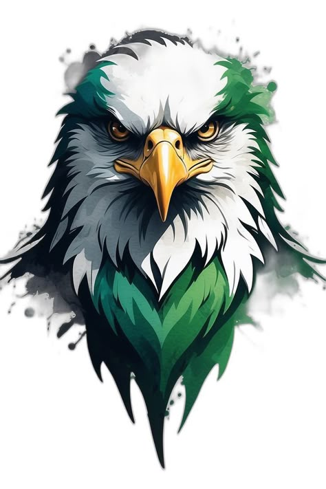 Philadelphia Eagles Mascot, Philadelphia Eagles Art, Raja Club Athletic, Angry Eagle, Fantasy Coins, Bald Eagle Tattoos, Philadelphia Eagles Wallpaper, Eagles Wallpaper, Football Eagles