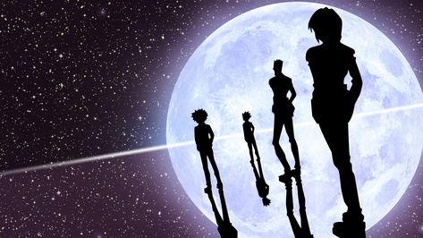 Hunter x Hunter #anime #silhouette #stars #planet #1080P #wallpaper #hdwallpaper #desktop Kurapika Wallpapers, Aomine Kuroko, Pc Desktop Wallpaper, Alluka Zoldyck, Gon Killua, 2560x1440 Wallpaper, Hunter Games, Hxh Characters, Hd Anime Wallpapers