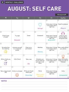 Monthly Challenge Self Care...doing this!! Self-Care is sooo important but we often neglect it. Especially those of us who are in caring work-fields we tend to care for others over ourselves. Challenge Self Care, August Challenge, Self Care Challenge, Care For Yourself, Monthly Challenge, Care For Others, Health Lessons, Health Challenge, 30 Day Challenge