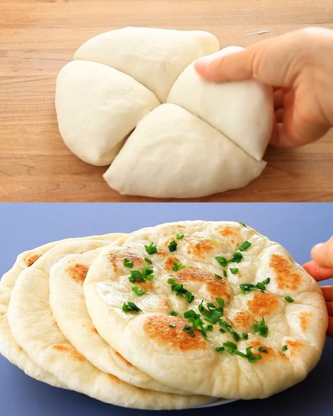 The Easiest Soft Flatbread: No Oven Needed! Oven Bread Recipes, Soft Flatbread Recipe, Soft Flatbread, Quick Flatbread, Flatbread Dough, Homemade Flatbread, Oven Bread, Flatbread Recipe, Active Dry Yeast