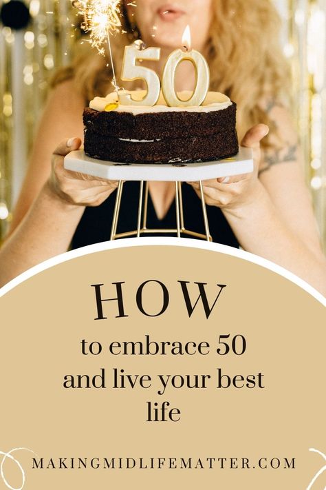 People should embrace their age at all times in life, especially when turning 50. Here are some ways to enjoy and live your best life in your second half. Goals For 50 Year Olds, Life At 50 Woman, Turning 50 Ideas, Glow Up At 50, 50 Things To Do Before 50, Turning 50 Quotes Woman, Turning 50 Quotes, 50 Before 50, Finding A New Hobby